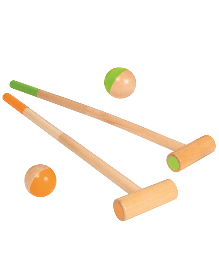 Krocket-Set WALDTIERE 10-teilig aus Holz