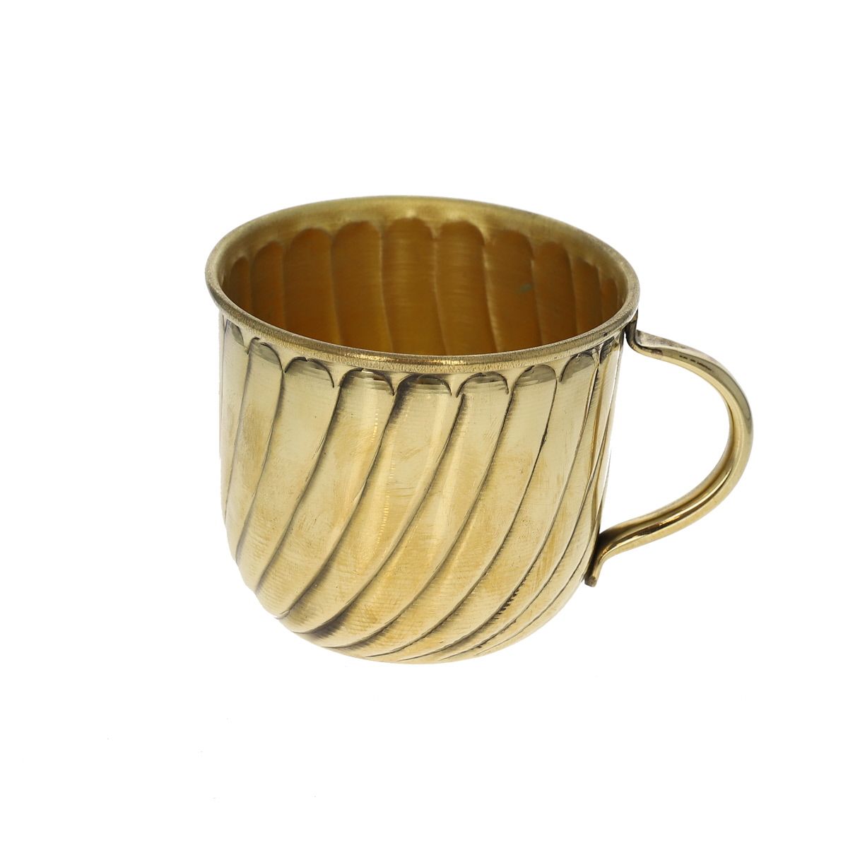 Tasse en laiton striée Pondie Chérie