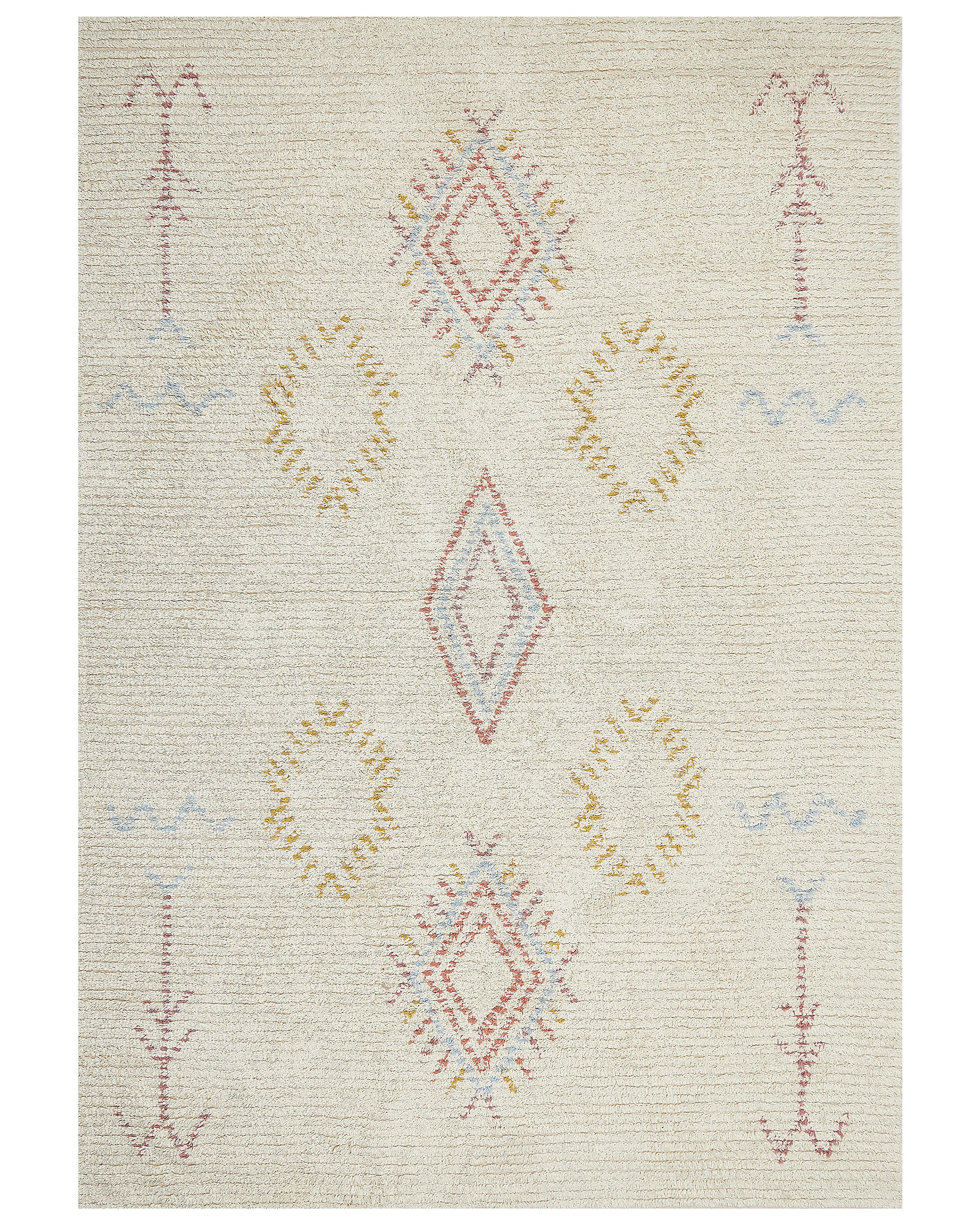 Vloerkleed BETTIAH Beige 160 x 230 cm Katoen