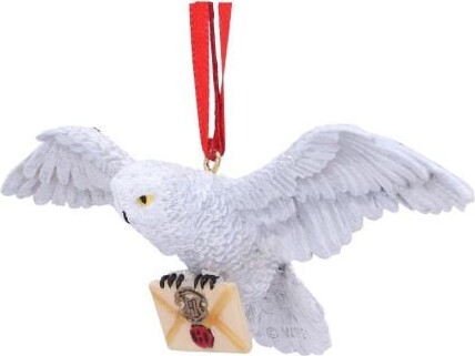 Harry Potter Julepynt - Hedwig Med Brev - 7,5 CM