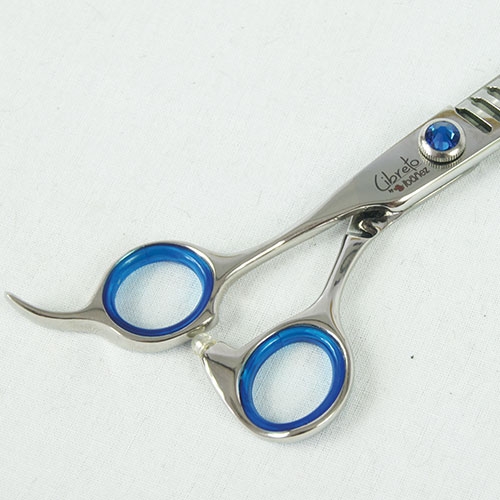 Tesoura Ibañez, manual para canhotos, para tosa de cães, 20 dentes, não adequada para aparar pelos.
