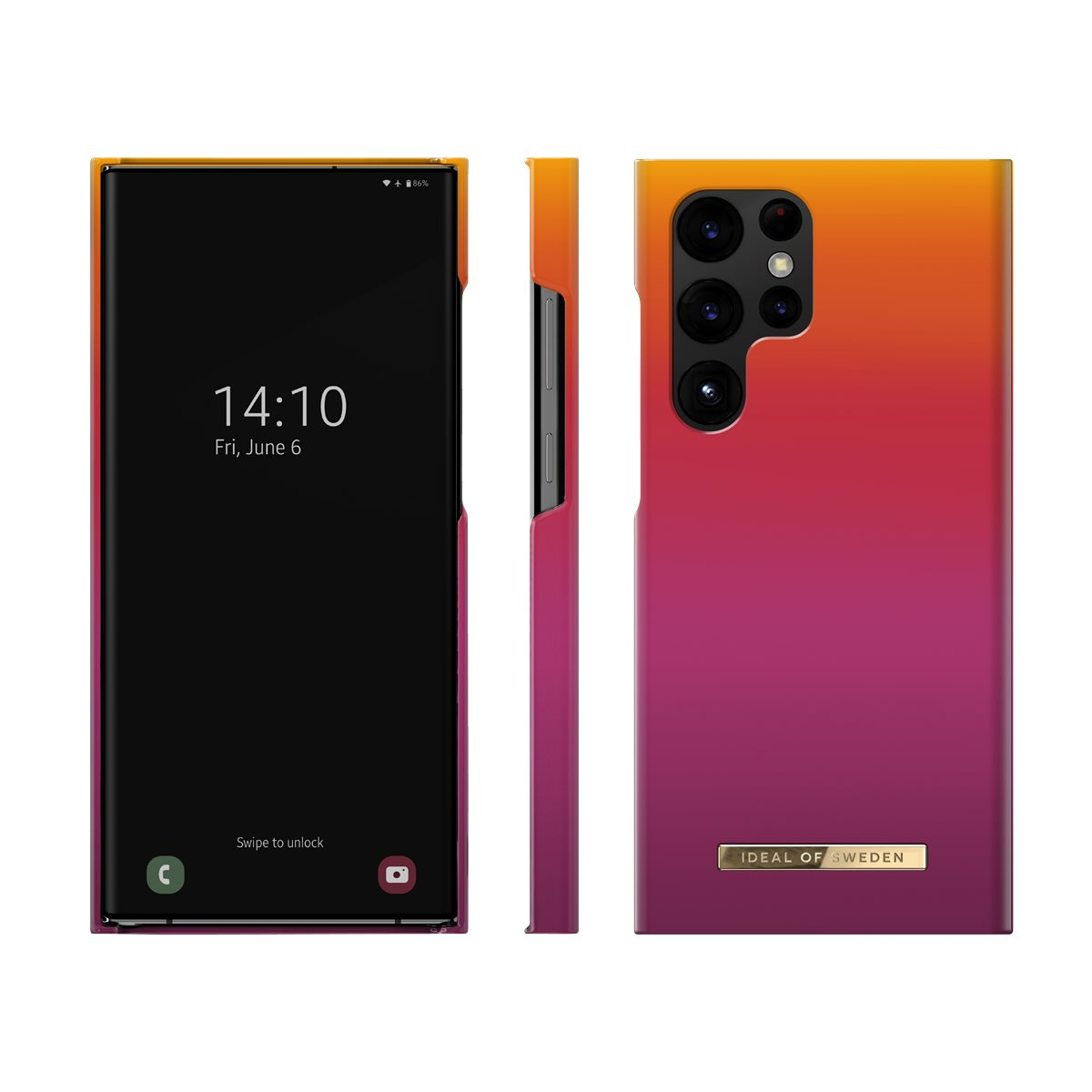 Samsung Galaxy S23 Ultra 5G Hardcase Hülle Recycled (IDFCSS23 Ultra-S23 UltraU-466) - Vibrant Ombre