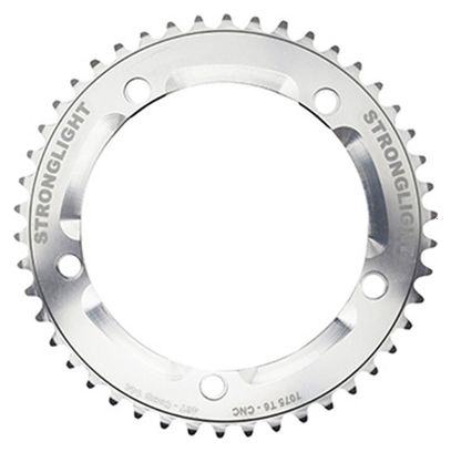PLATEAU PISTE 5BRA D.144 STRONGLIGHT 46DTS ARGENT ALU 7075 POUR CHAINE 3.17mm (1 1-8)