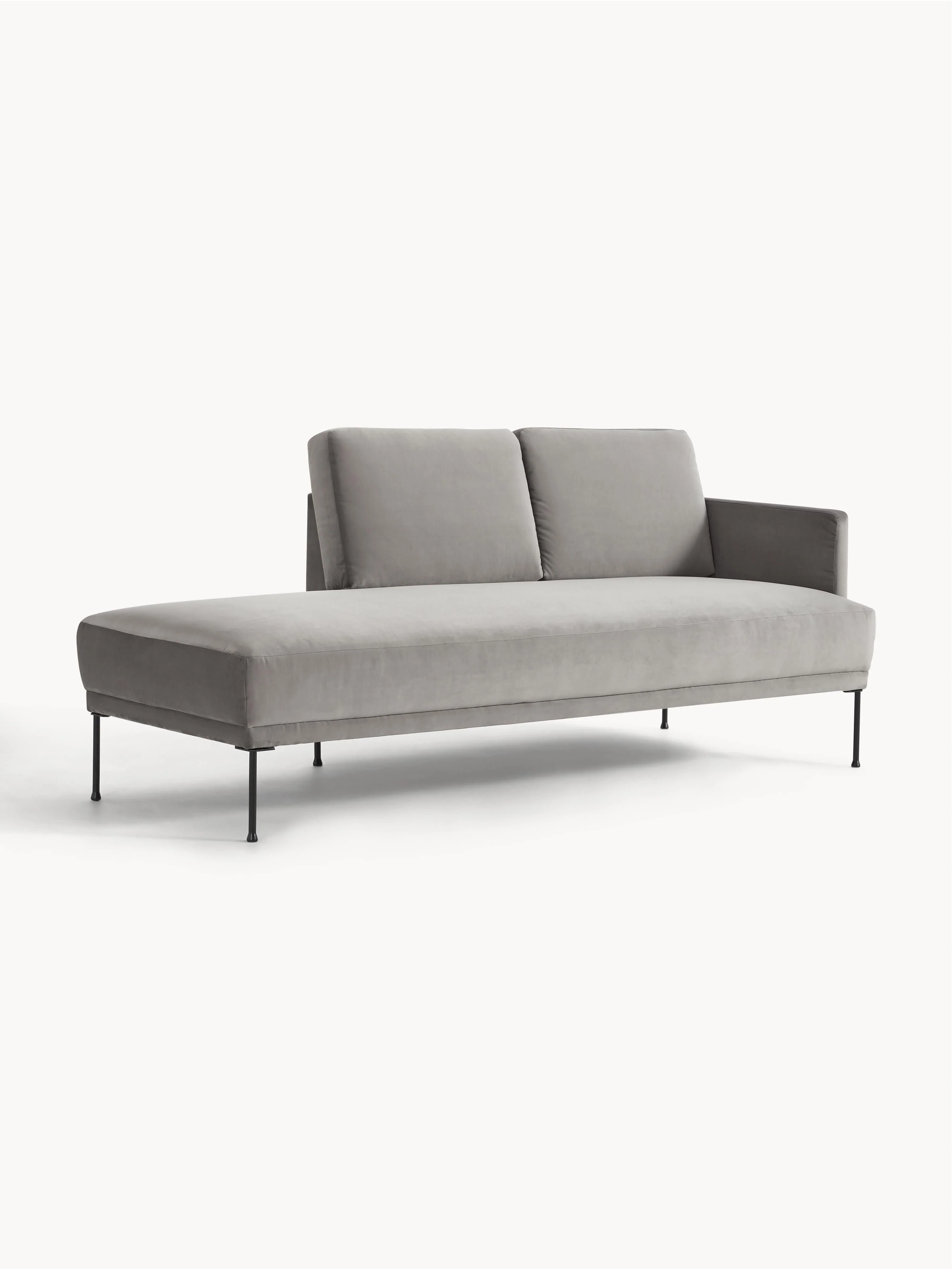 Fluwelen chaise longue Fluente