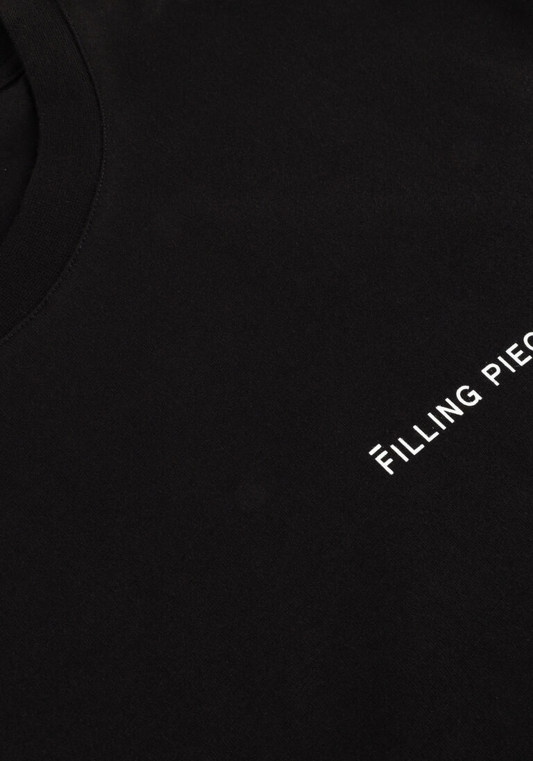 zwarte filling pieces t-shirt t-shirt boxy
