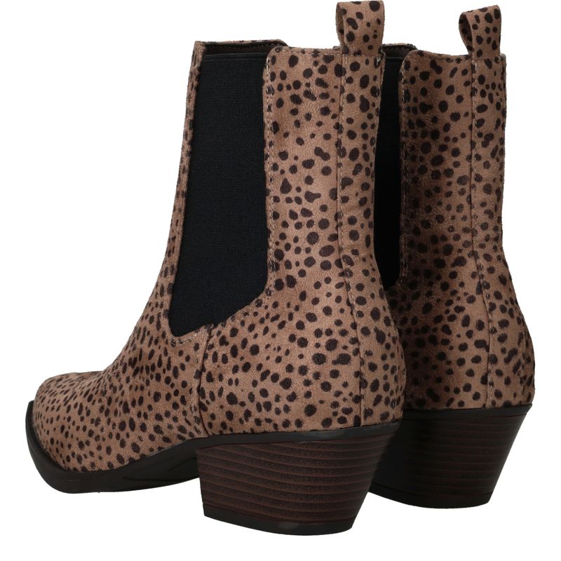 POSH by Poelman Enkellaarsjes Beige Dames