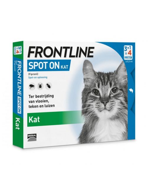 Frontline Spot On Kat - Anti vlooien en tekenmiddel