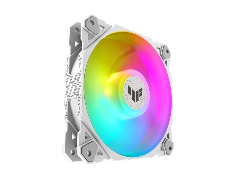 ASUS PC-Lüfter TUF GAMING TF120 ARGB Weiss Hochleistungs-120mm ARGB-Lüfter mit PWM-Steuerung