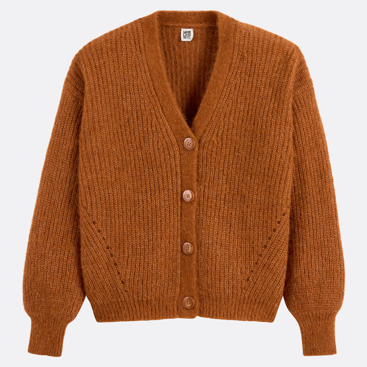 COLEÇÕES LA REDOUTE<br>Colete com decote em V, alpaca mista, assinatura GILDAS