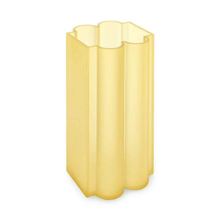 Kartell - Okra Vase, H 34 cm, gelb