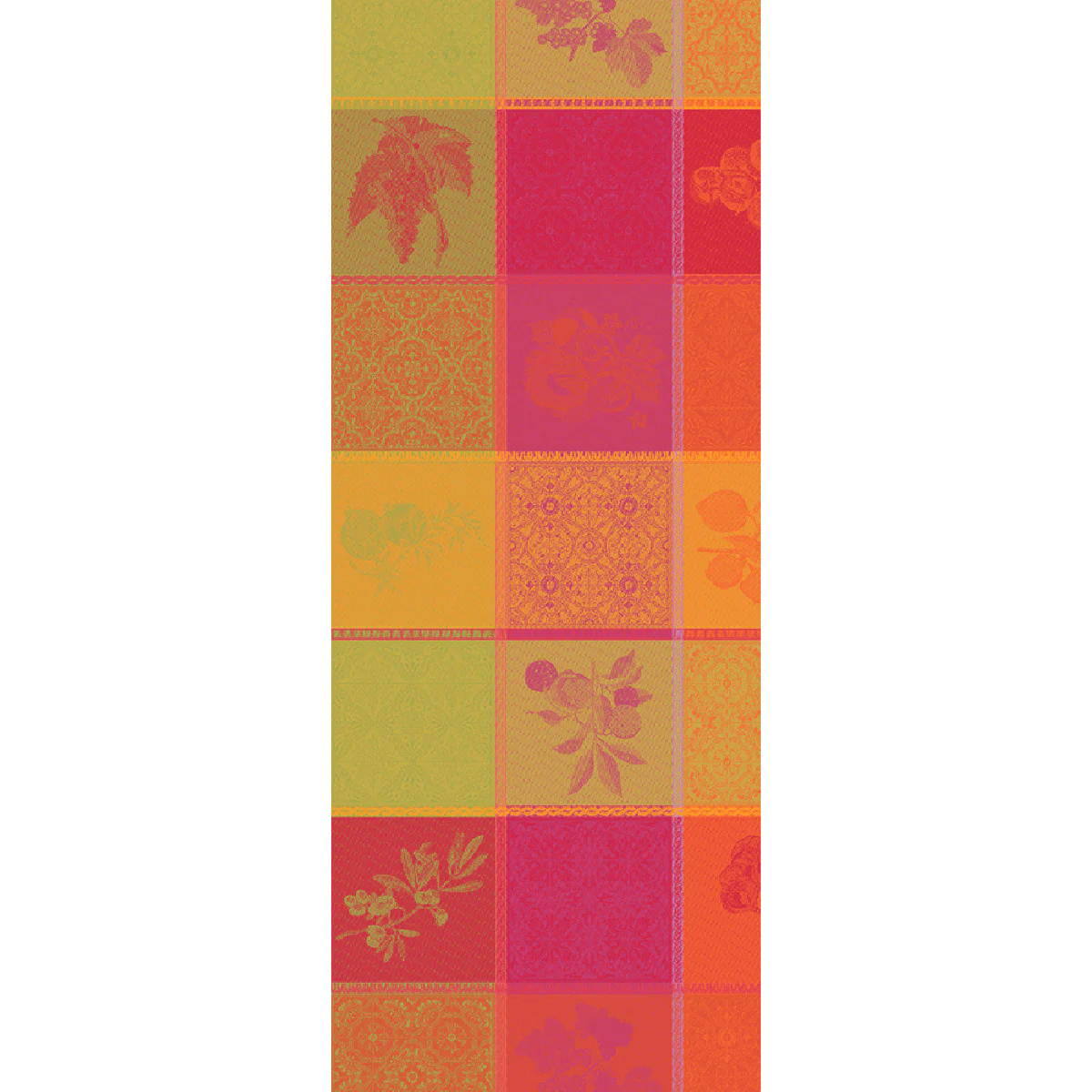 Chemin de table pur coton multicolore 55X180 Garnier Thiebaut