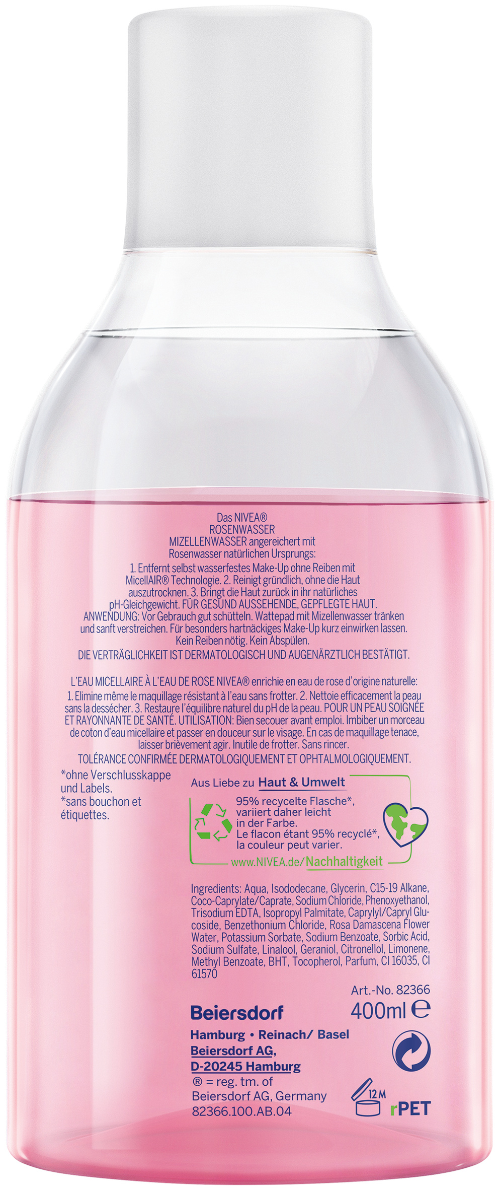 Nivea Mizellenwasser Rosenwasser 400 ml