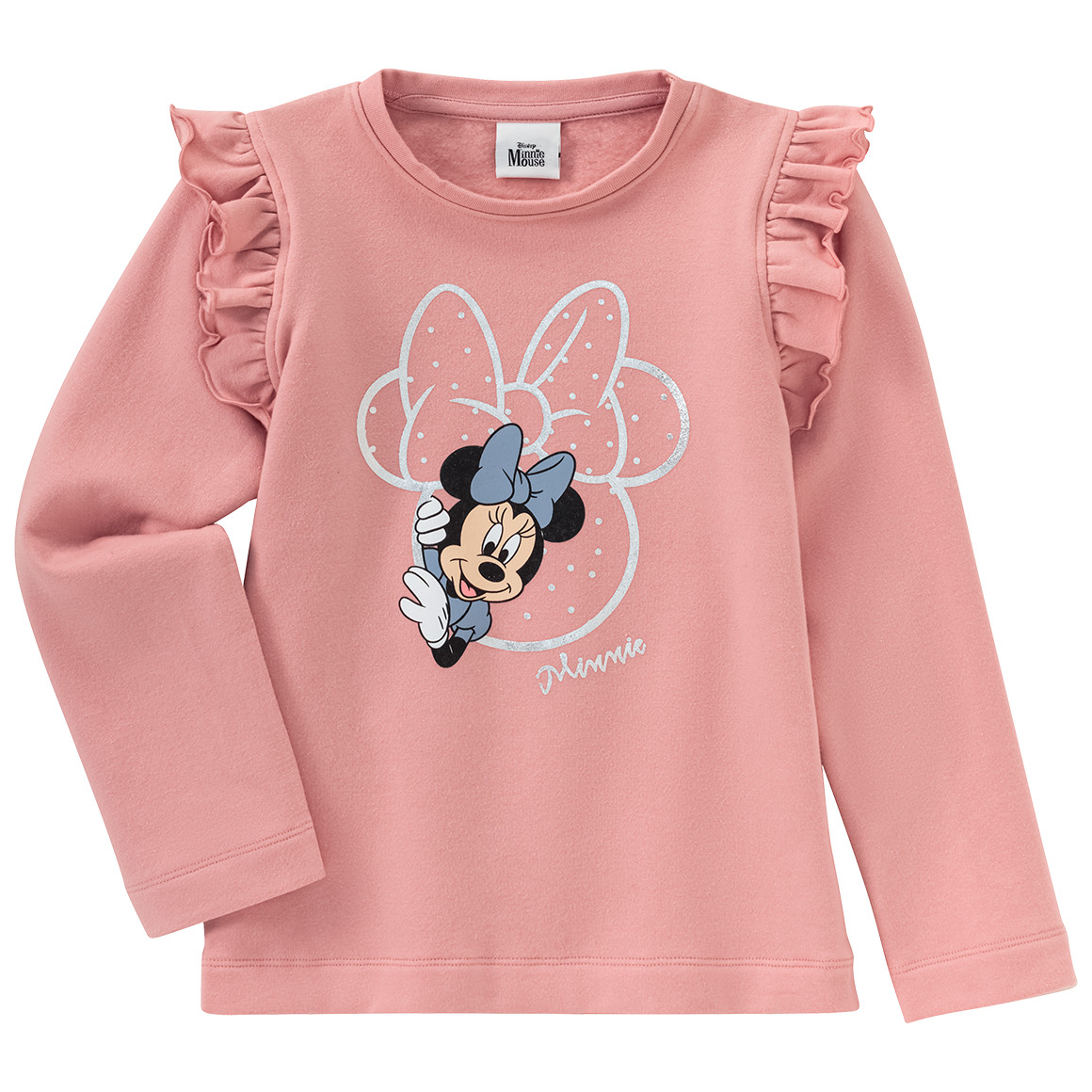 Topolino Minnie Maus Sweatshirt mit Rüschen rosa