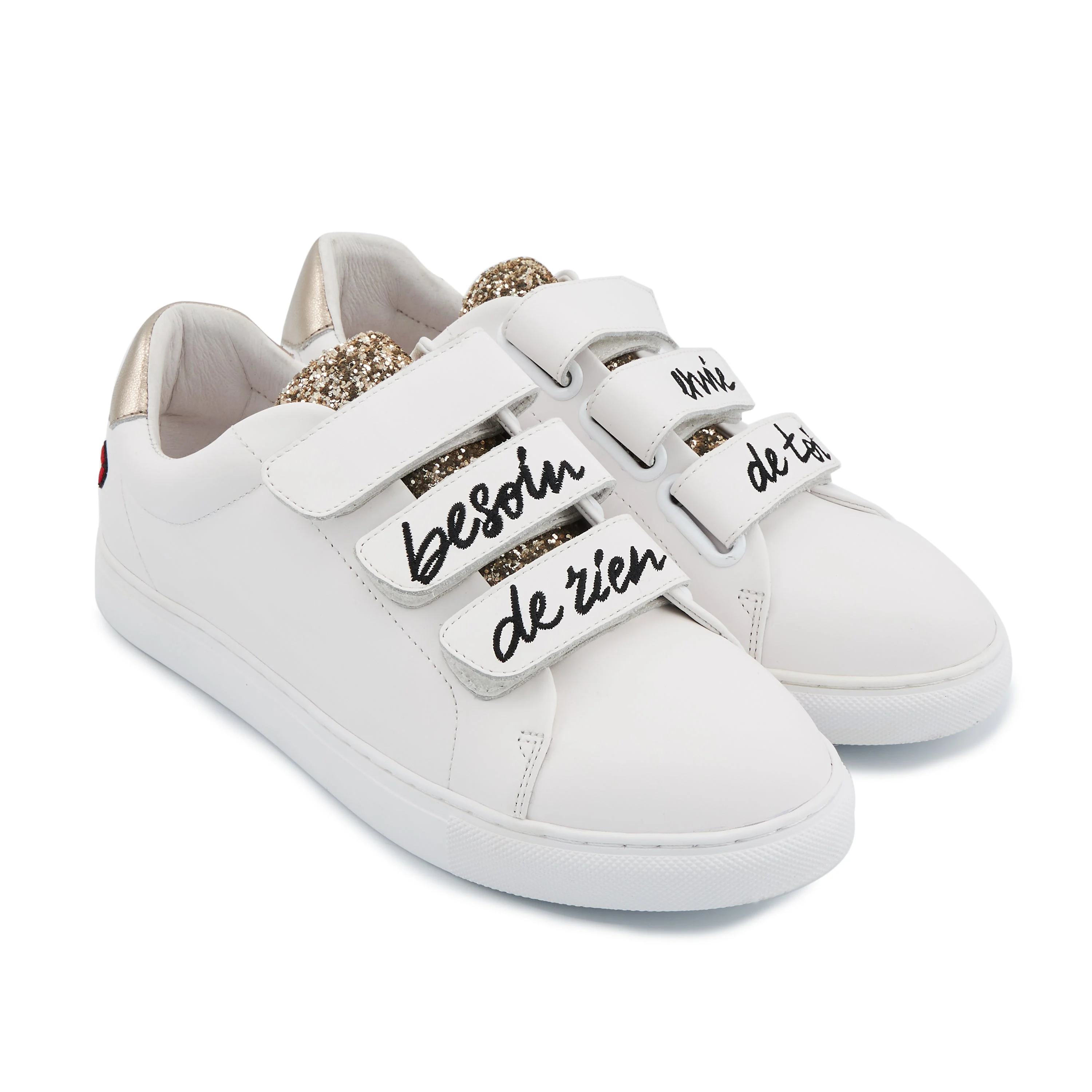 EDITH BESOIN DE RIEN - Sneakers en cuir | Blanc