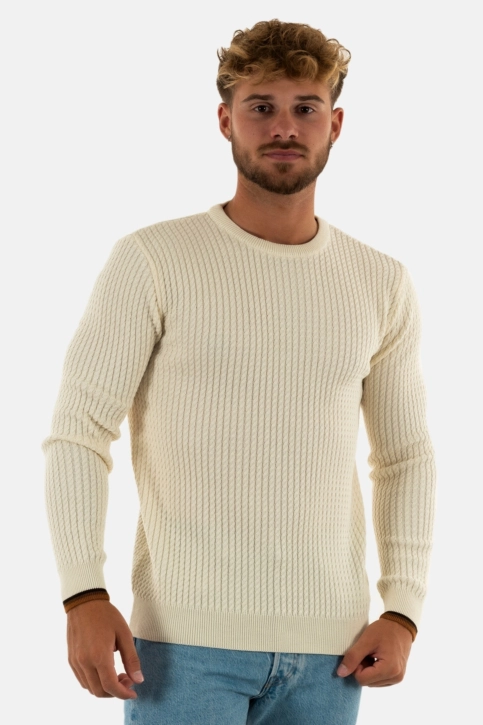 Pull hiver Benson & Cherry fairland ecru