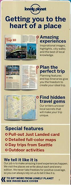 LONELY PLANET - SEATTLE LONELY PLANET EN ANGLAIS