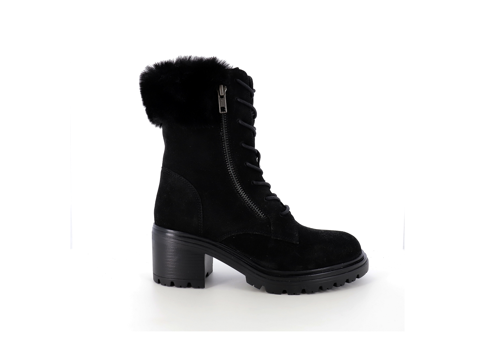 Geox-D DAMIANA   D36QCB Nubuck Velours Noir