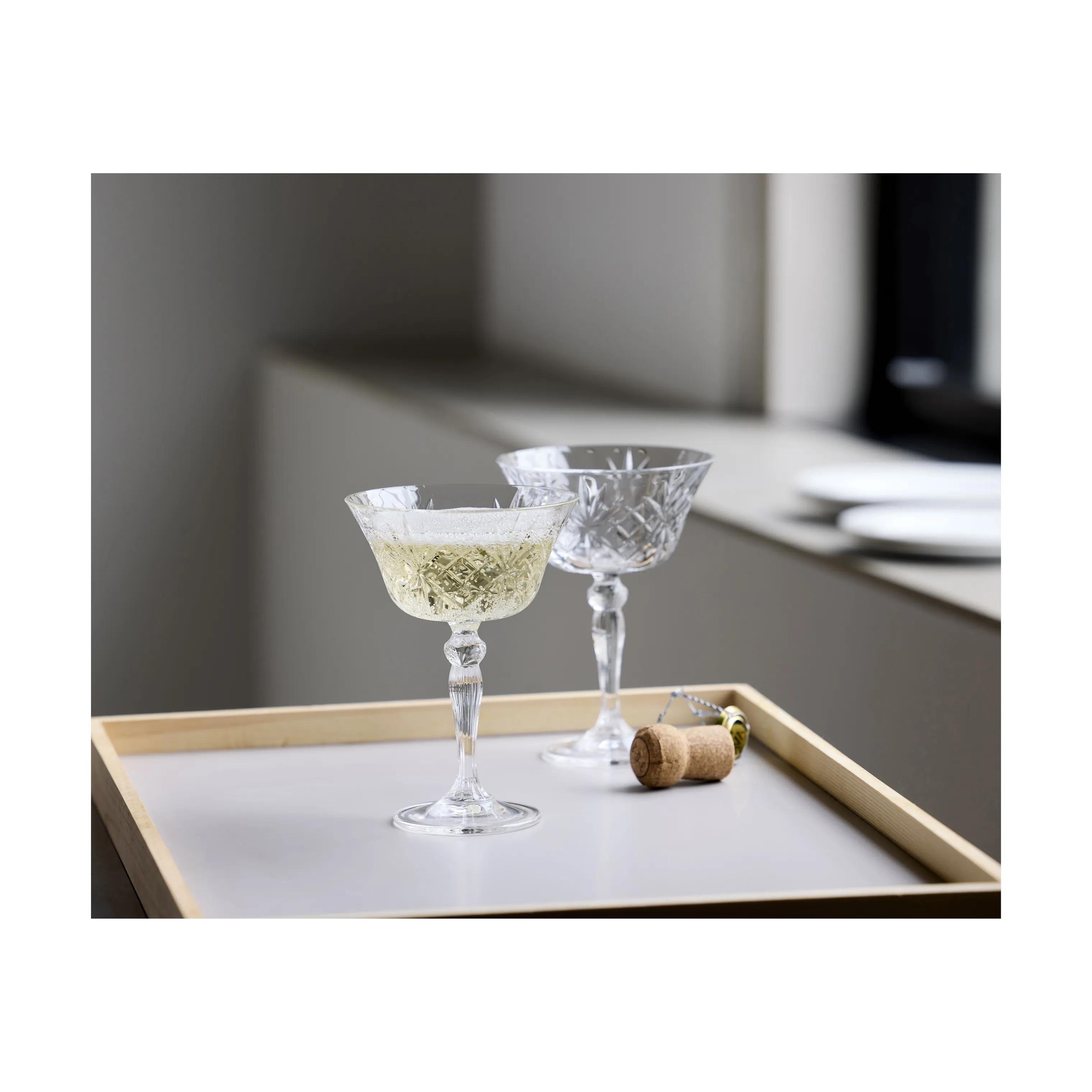 Lyngby Glas Melodia Champagneskål - 4 stk.