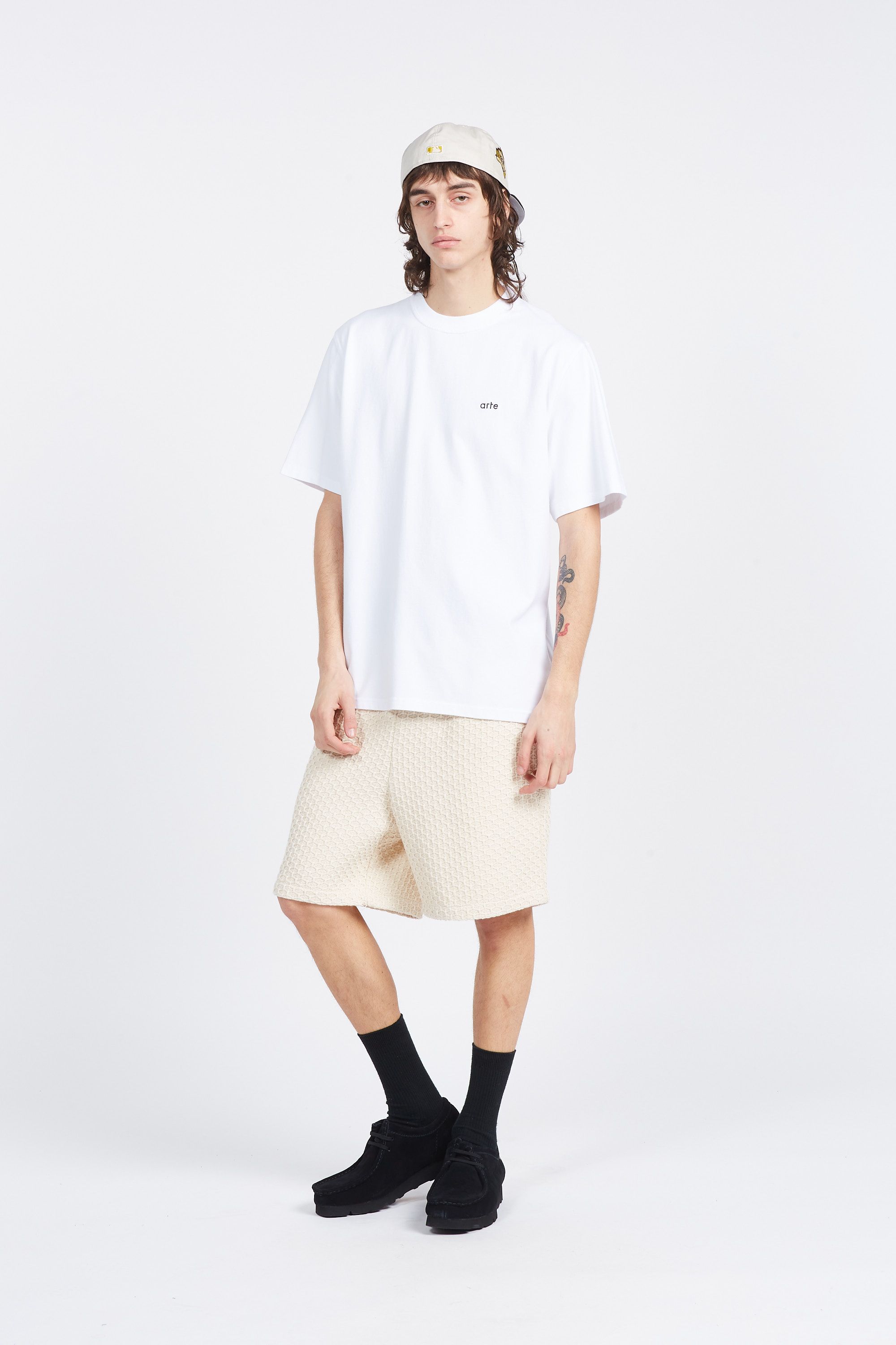 ARTE ANTWERP T-shirt Teo Back Hearts Blanc