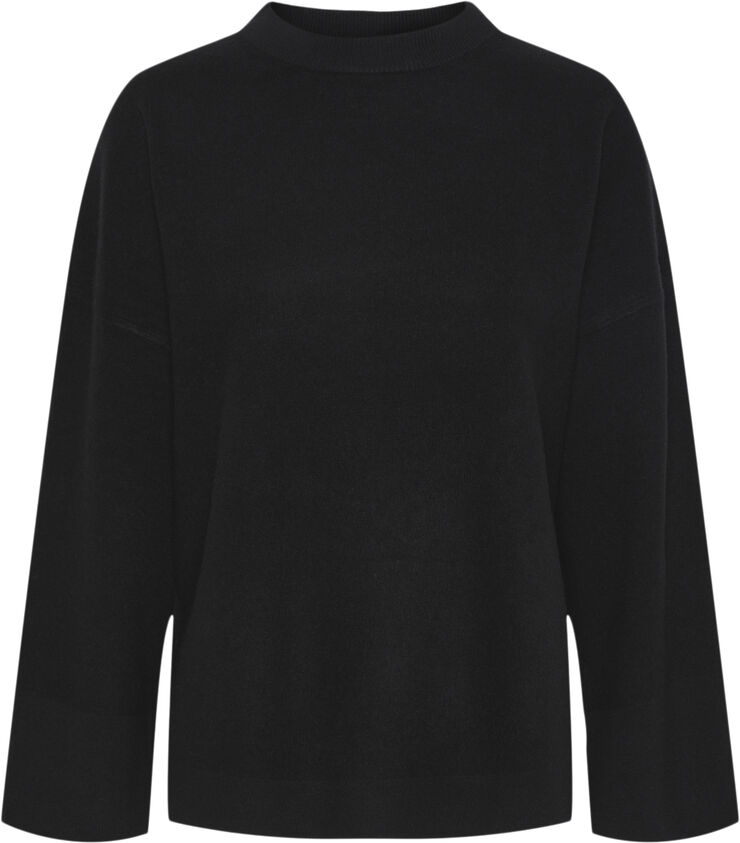YAS YASEMILIE O-NECK KNIT PULLOVER S. N Sort