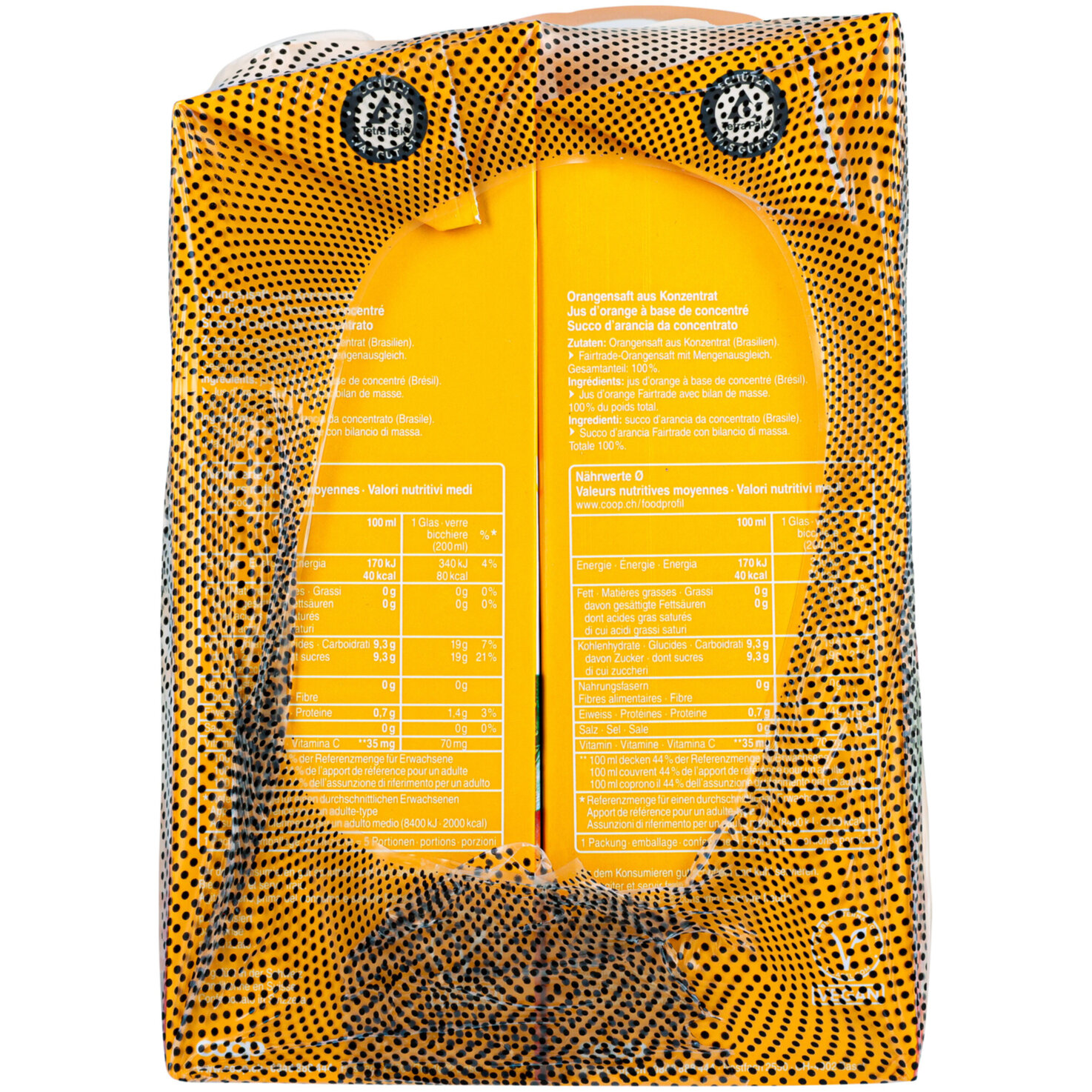 Fairtrade Orangensaft 4x1l