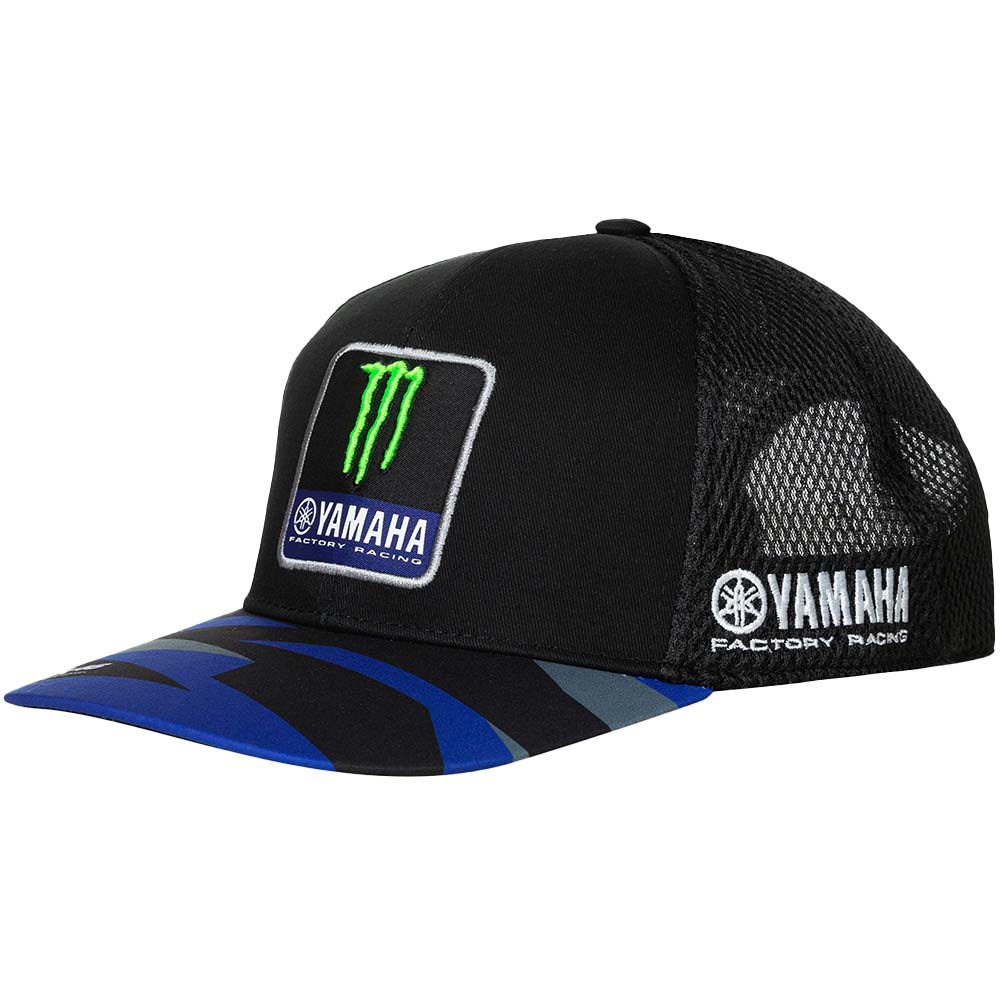 yamaha - Casquette Monster Energy Moto GP Noir / Bleu