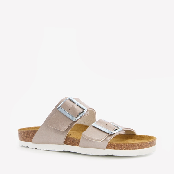 Hush Puppies dames bio slippers taupe