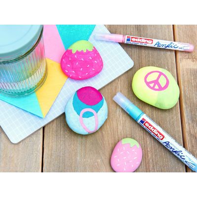 Edding 5300 - Marqueur acrylique - rose fluo