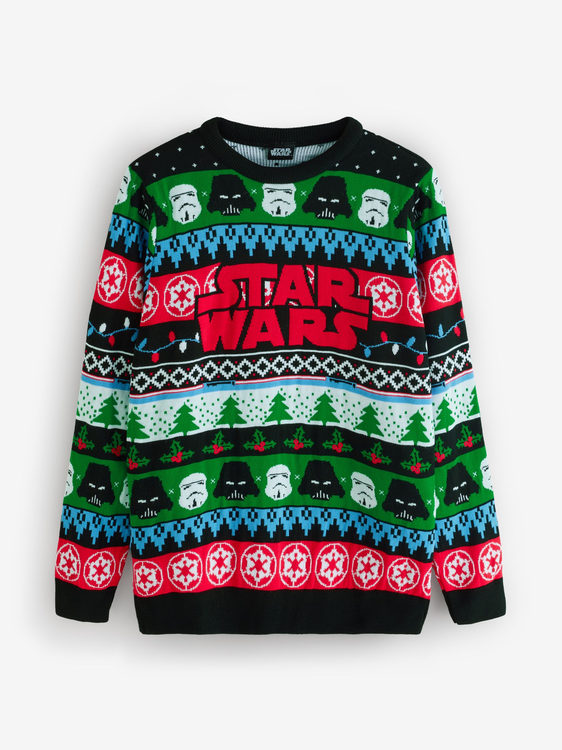Vanilla Underground Star Wars Logo Knitted Christmas Jumper