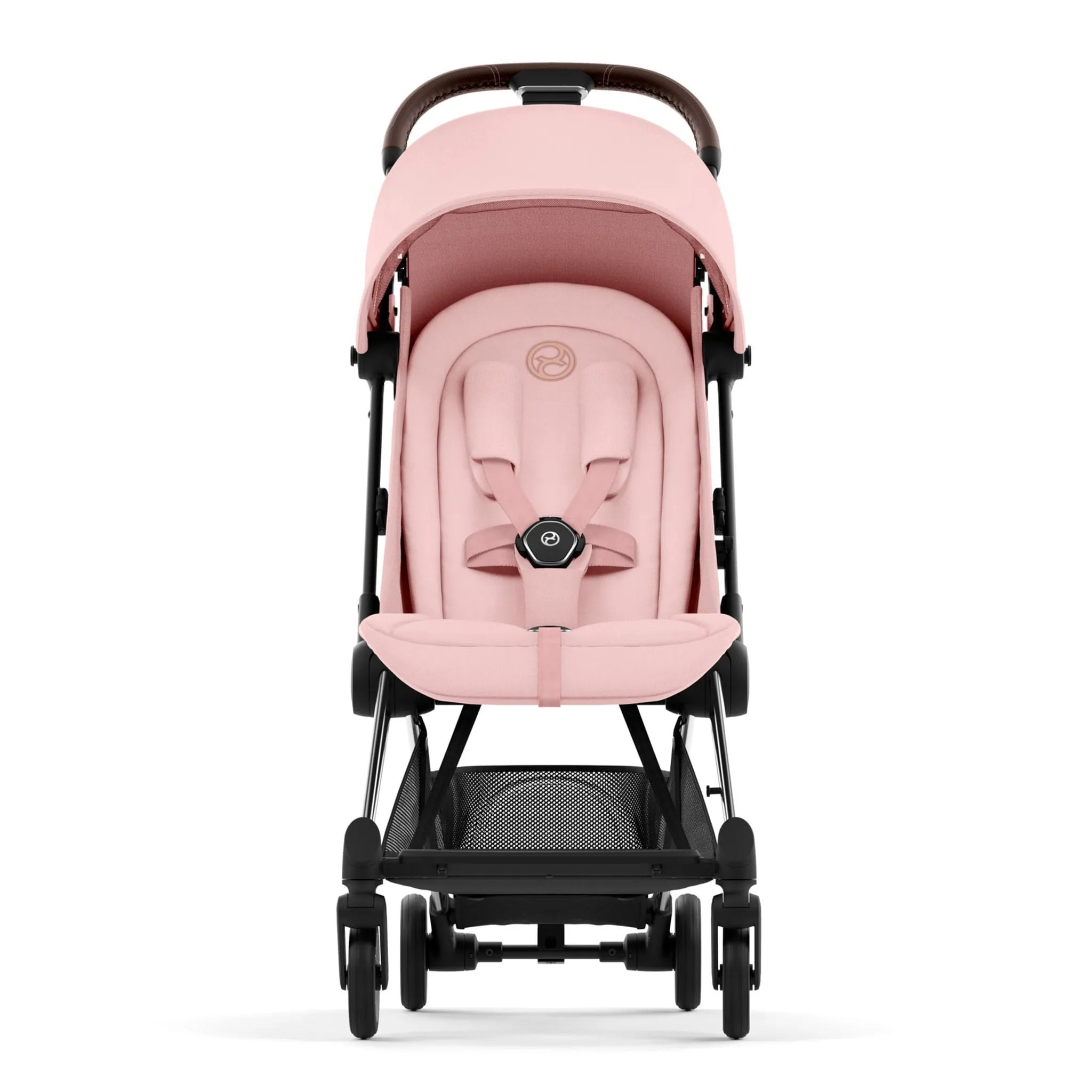 Cybex Poussette Coya - Cadre chromé avec siège rose pêche
