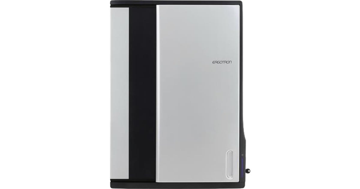 ErgotronZip12 Charging Wall Mount Storage Cabinet  (Zwart/zilver)