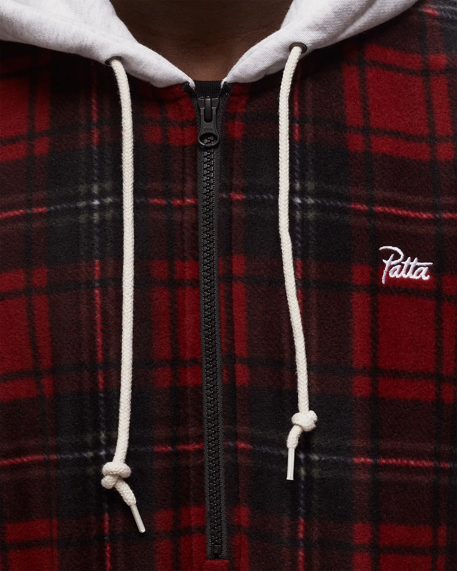 PATTA TARTAN FLEECE HOODED OVERSHIRT