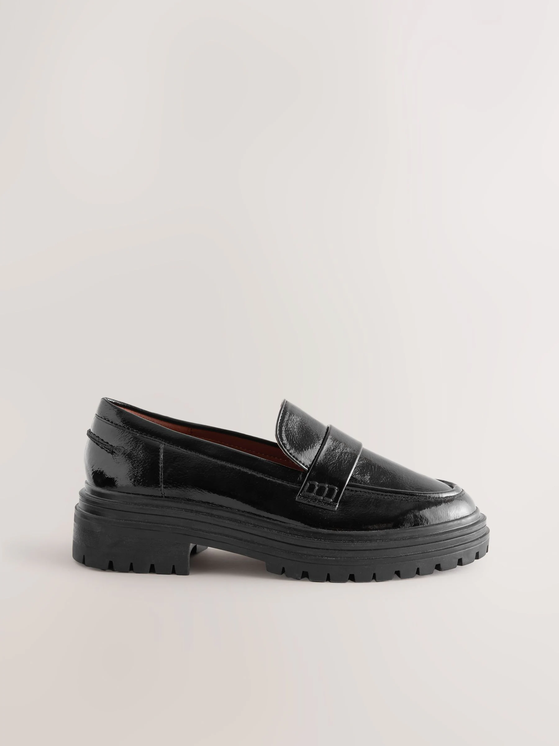 Zwart - Loafers met dikke zool
