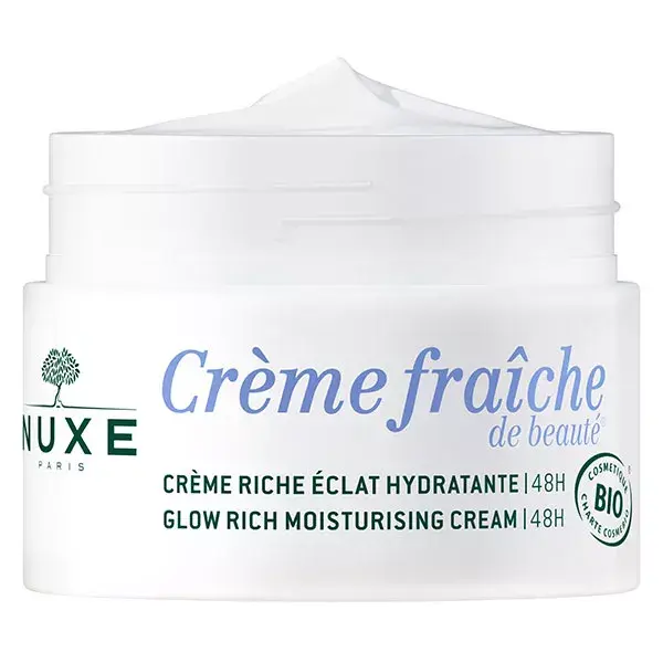 Nuxe Crème Fraîche de Beauté® Creme Rico Radiance Orgânico 48H 50ml