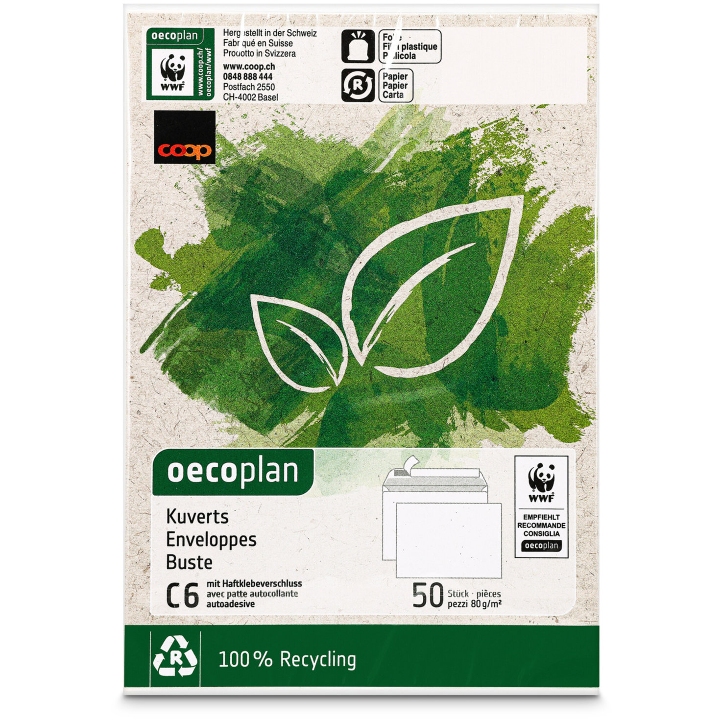Oecoplan Kuvert C6 50 Stück