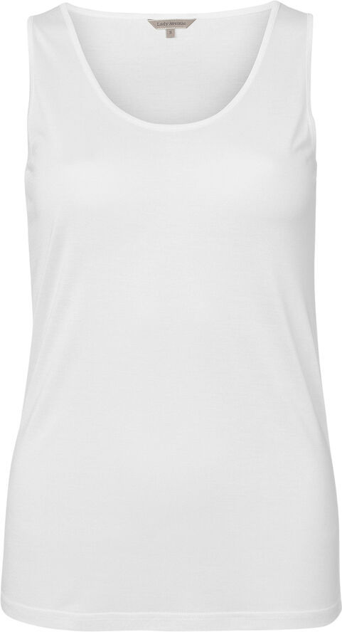 Lady Avenue Silke Top Hvid