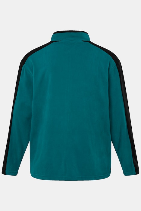 Boston Park Fleecejacke, zweifarbig, Stehkragen