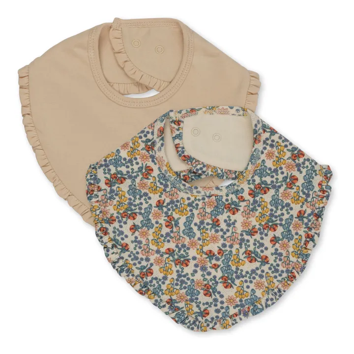 Konges Sløjd Bavoirs bandana à volants Bibi Fleur - Set de 2