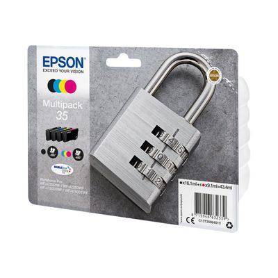 Epson 35 Cadenas - Pack de 4 - noir, cyan, magenta, jaune - cartouche d'encre originale