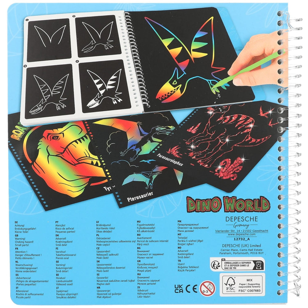 Køb Dino World Magic Scratch Bog