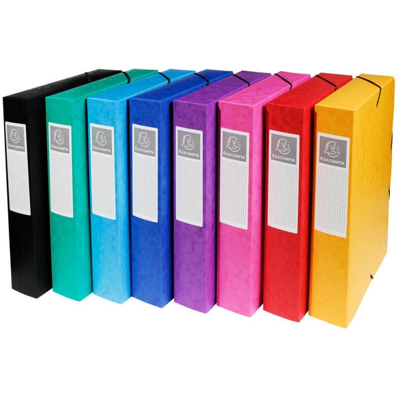 Boite de classement Exabox Dos 60mm Carte lustrée - A4