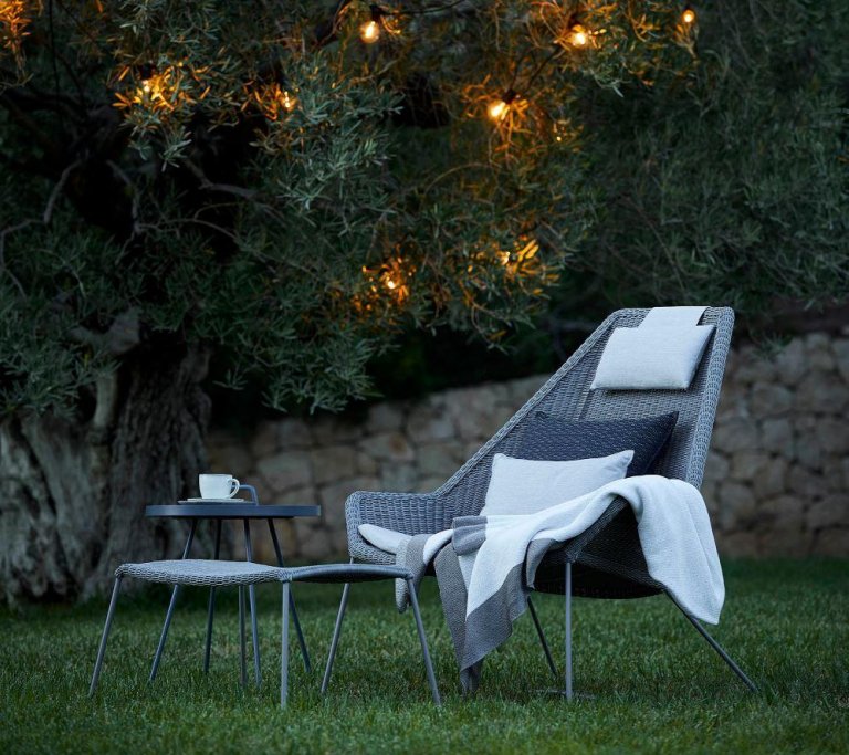 Cane-Line Breeze Highback Lounge fauteuil Black