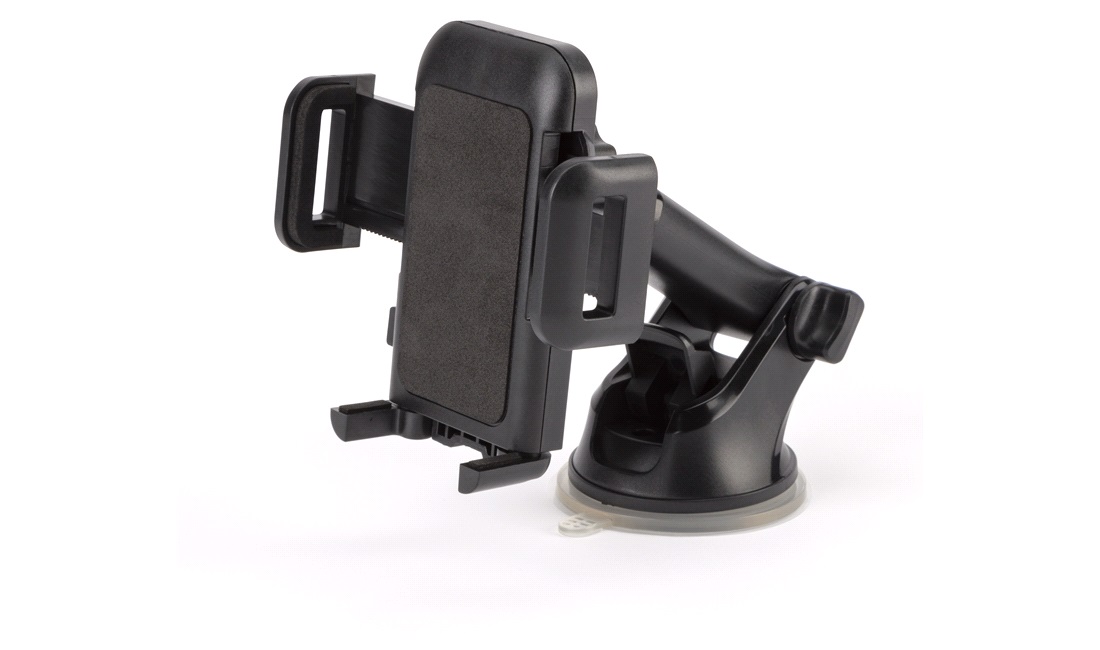 Mobilholder med arm og sugekop