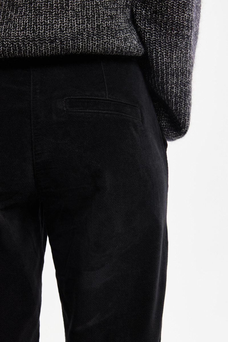 Pantalon coupe droite - velours