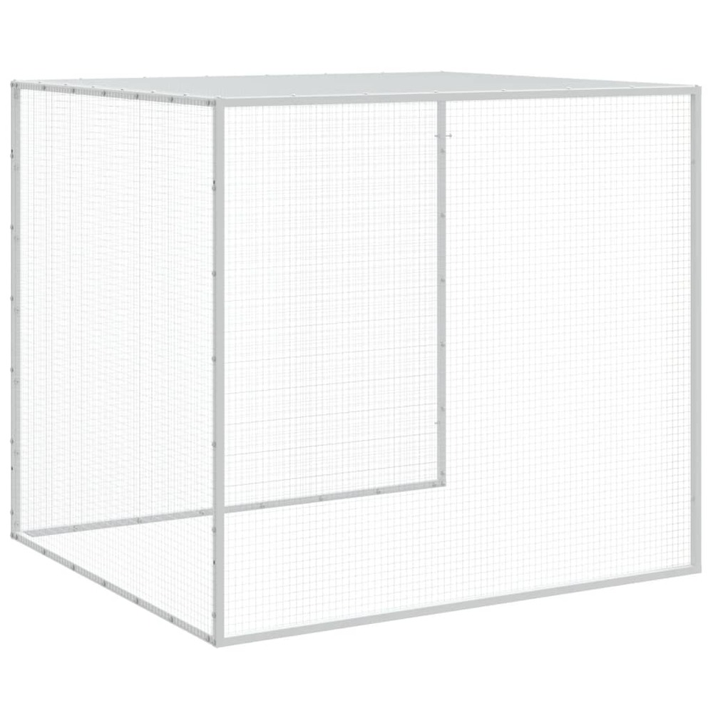 Poulailler avec toit anthracite 403x98x90 cm acier galvanisé