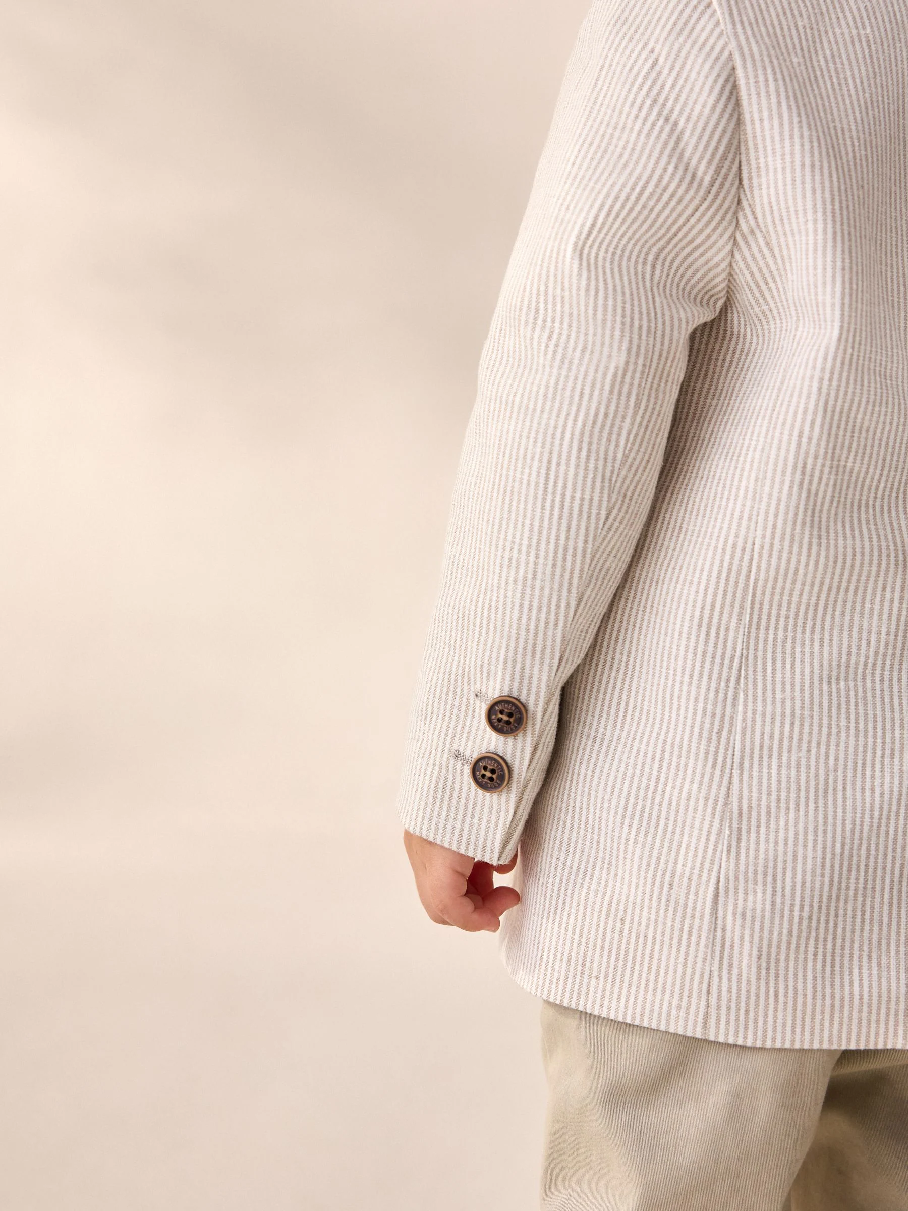 Naturel Ticking Strepen - Blazer (3 mnd - 9 jr)