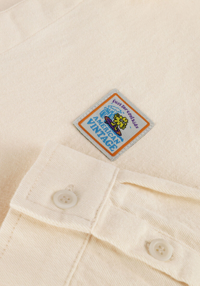 AMERICAN VINTAGE ecru american vintage casual overhemd tirabay