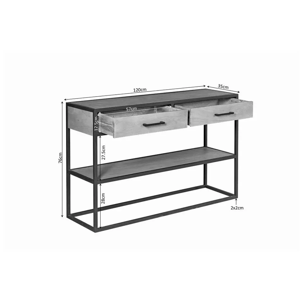 StarFurn - Sidetable Denver - 120 cm - naturel