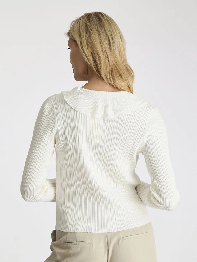 Neo Noir Sahni Knit Blouse Off white