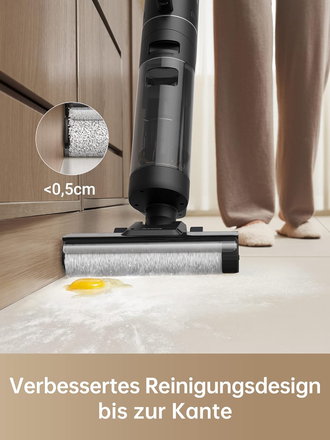 dreame M12 Smart Nass-Trocken-Staubsauger, Kabelloser All in One Nass Trockensauger Kabellos Hartholzböden Reiniger Mop für Multi-Surface